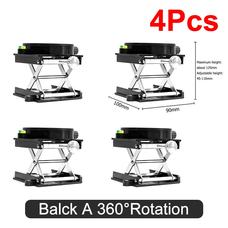 Aluminium Alloy Laser Support Base Lifting Platform 360 Degree Rotation Table Lifting Stand Platform Automatic Leveling Bracket