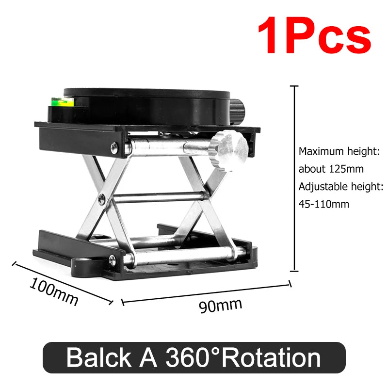 Aluminium Alloy Laser Support Base Lifting Platform 360 Degree Rotation Table Lifting Stand Platform Automatic Leveling Bracket