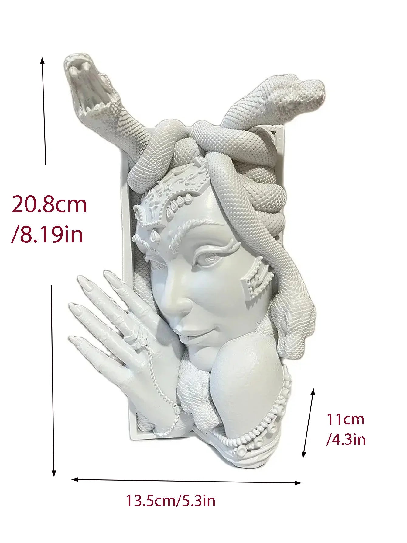 1Pc Fantasy Bookshelf Decoration Medusa Book Corner Bookends-Book Lover'S Gift-Desktop Decorative Ornament