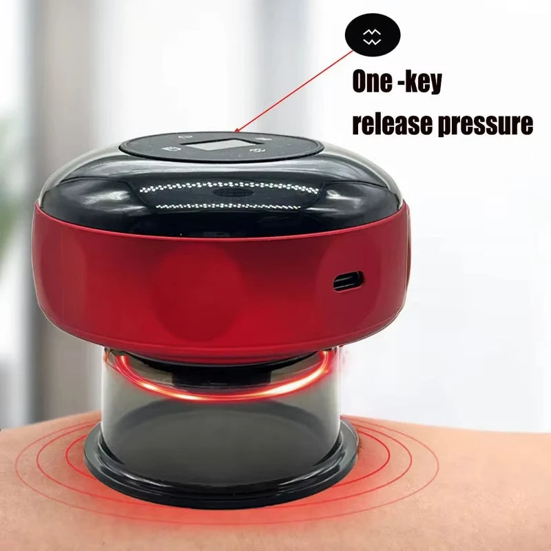 Intelligent Electric Vacuum Digging Device, Body Scraping Massager, Heating Cup, Physical Fatigue Relief