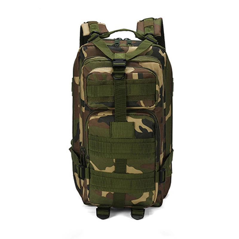 Tactical Camouflage Backpack for Outdoor Activities - Ideal for Climbing, Hunting, Fishing, and Hiking - Durable Nylon 3P Pack