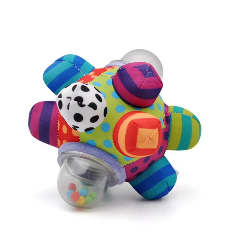 Baby Toy Fun Little Loud Bell Baby Ball Rattles Toy Develop Baby Intelligence Grasping Toy Hand Bell Rattle Toys for Baby Infant