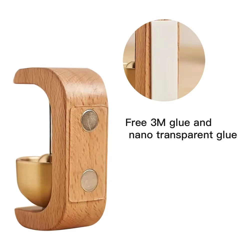 Dopamine Wind-Bell Magnetic Inhalation Home Wind-Bell Beech Car into the Door to Remind the Bell Copper Bell Walnut Copper Ornam Under 15