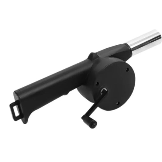 Grill Manual Fan Hand Crank BBQ Fan Portable Barbeque Air Blower with Manual Handle Speed Control Hand-Cranked Blower for Out