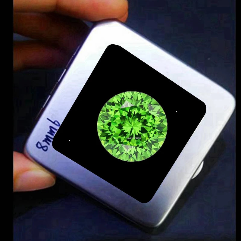 Natural Tsavorite Green Emerald Gemstone round Cut 11.0Mm 5.0 Cts VVS Gem Beads for Jewelry Making