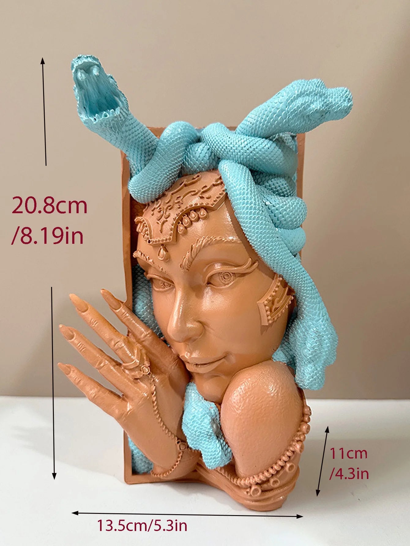 1Pc Fantasy Bookshelf Decoration Medusa Book Corner Bookends-Book Lover'S Gift-Desktop Decorative Ornament