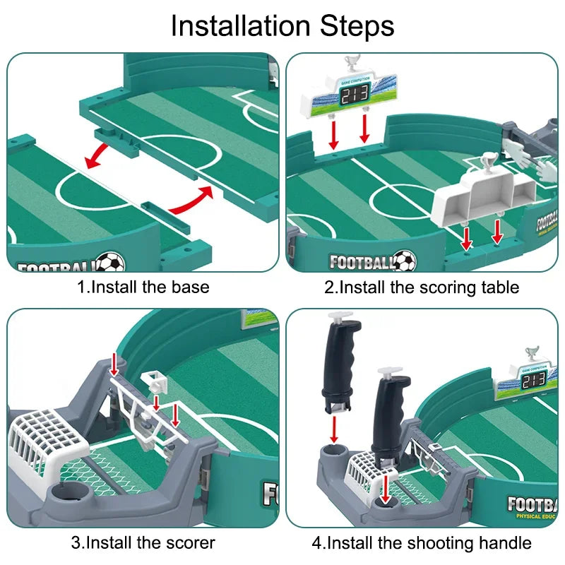 Family Soccer Table - Interactive Desktop Football Game for Kids and Outdoor Fun