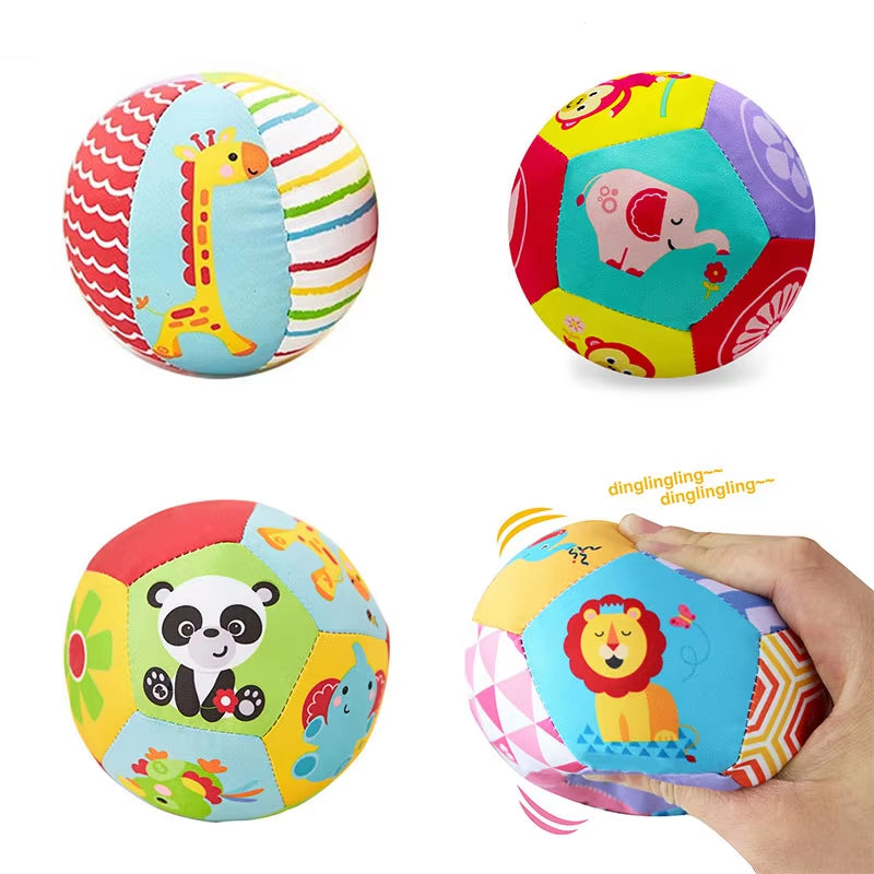 Baby Toy Fun Little Loud Bell Baby Ball Rattles Toy Develop Baby Intelligence Grasping Toy Hand Bell Rattle Toys for Baby Infant