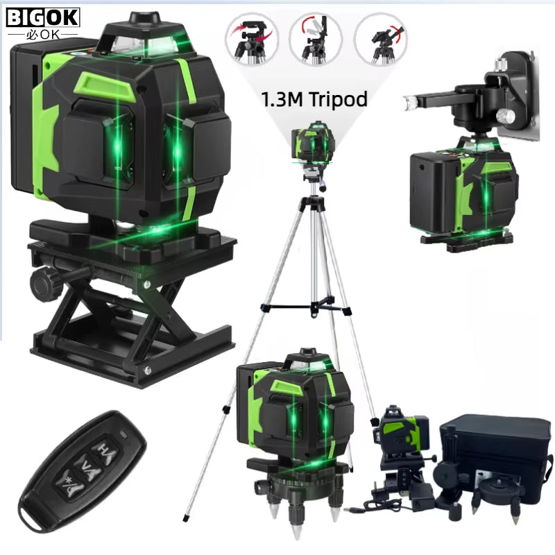 16 Lines Laser Level Green Line Selfleveling 360 Horizontal and Vertical Professional Building Mini Laser Level