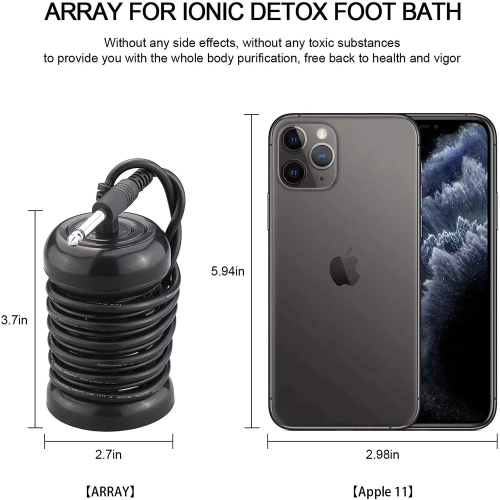 Detox Ionic Foot Spa Bath Machine Massage Foot Ionic Detoxification Relieves Fatigue Promote Good Health and Full for Vitality