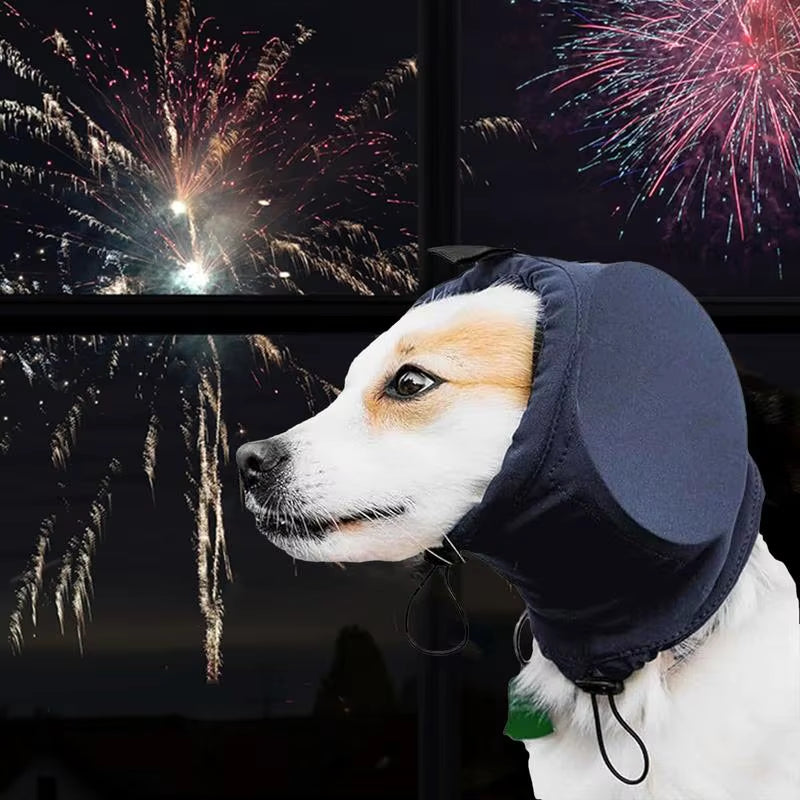 Adjustable Noise-Canceling Earmuffs for Dogs - Hearing Protection for Fireworks, Grooming, and Concerts